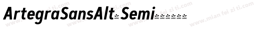ArtegraSansAlt-Semi字体转换