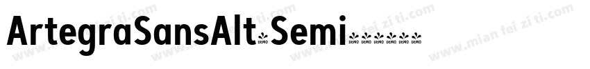 ArtegraSansAlt-Semi字体转换
