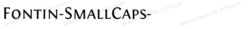 Fontin-SmallCaps字体转换