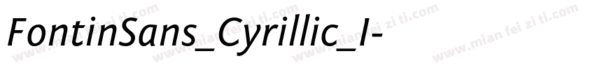 FontinSans_Cyrillic_I字体转换