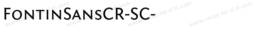 FontinSansCR-SC字体转换