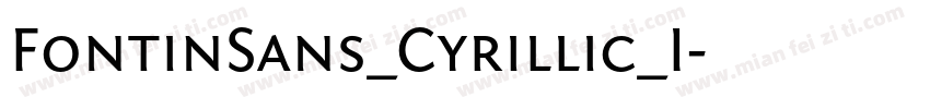 FontinSans_Cyrillic_I字体转换
