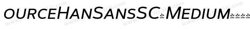ourceHanSansSC-Medium字体转换