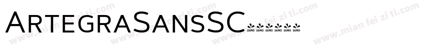 ArtegraSansSC字体转换