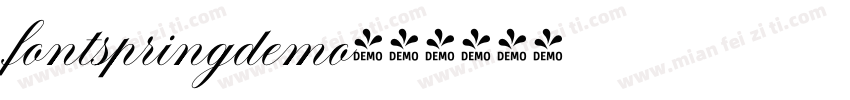 fontspringdemo字体转换