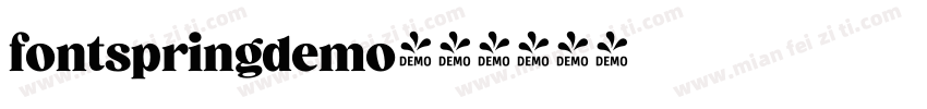 fontspringdemo字体转换