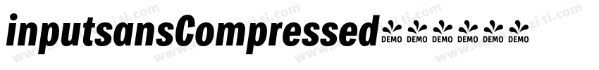 inputsansCompressed字体转换