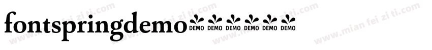 fontspringdemo字体转换