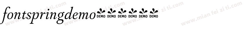 fontspringdemo字体转换