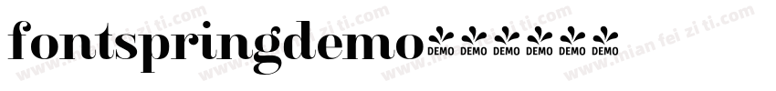 fontspringdemo字体转换