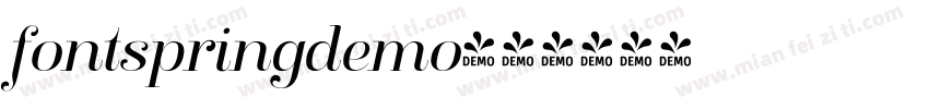 fontspringdemo字体转换