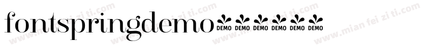 fontspringdemo字体转换