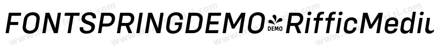 FONTSPRINGDEMO-RifficMediumBold字体转换