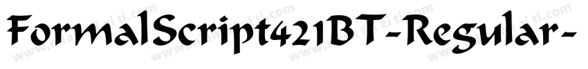 FormalScript421BT-Regular字体转换
