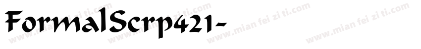 FormalScrp421字体转换