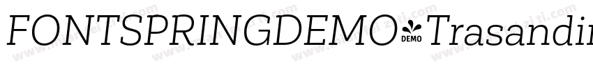 FONTSPRINGDEMO-TrasandinaBookBook字体转换