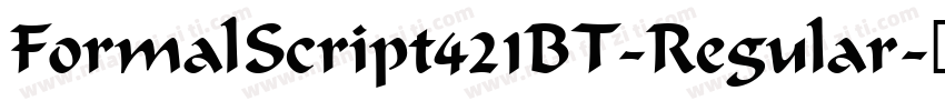 FormalScript421BT-Regular字体转换