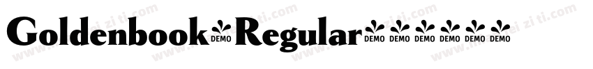 Goldenbook-Regular字体转换