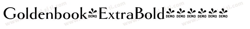 Goldenbook-ExtraBold字体转换