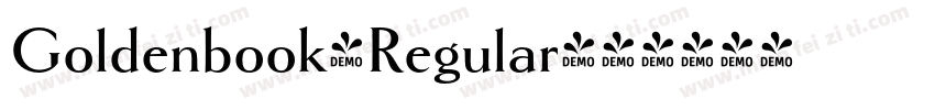 Goldenbook-Regular字体转换