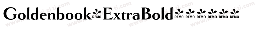 Goldenbook-ExtraBold字体转换