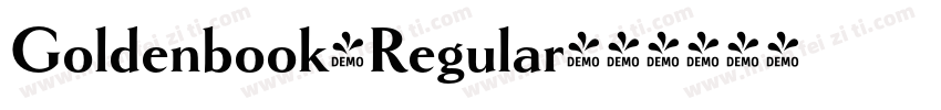 Goldenbook-Regular字体转换