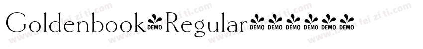 Goldenbook-Regular字体转换