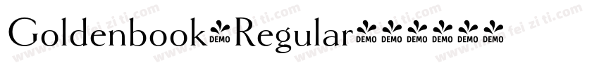 Goldenbook-Regular字体转换
