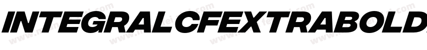 IntegralCFExtraBoldR字体转换
