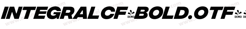 integralCF-Bold.otf字体转换