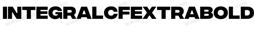 IntegralCFExtraBoldR字体转换