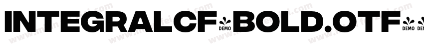 integralCF-Bold.otf字体转换