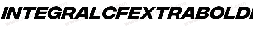 IntegralCFExtraBoldR字体转换