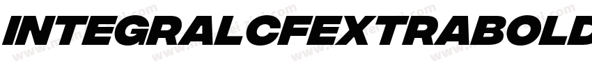 IntegralCFExtraBoldR字体转换