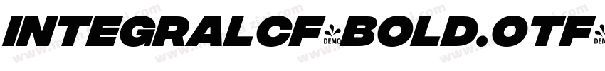 integralCF-Bold.otf字体转换