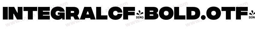 integralCF-Bold.otf字体转换