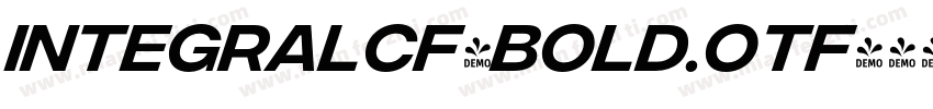 integralCF-Bold.otf字体转换