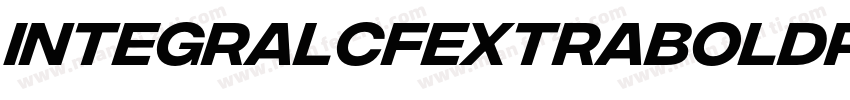 IntegralCFExtraBoldR字体转换