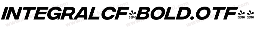 integralCF-Bold.otf字体转换