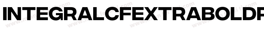 IntegralCFExtraBoldR字体转换