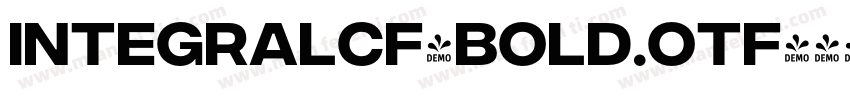 integralCF-Bold.otf字体转换