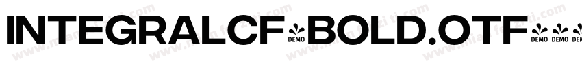 integralCF-Bold.otf字体转换