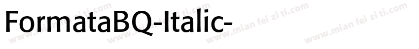 FormataBQ-Italic字体转换