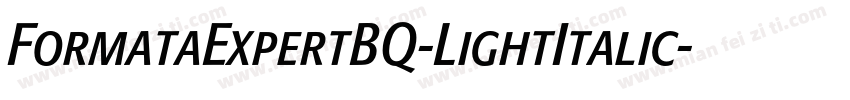 FormataExpertBQ-LightItalic字体转换