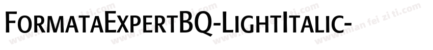 FormataExpertBQ-LightItalic字体转换