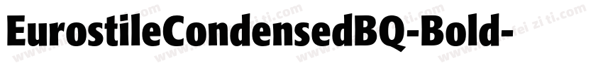 EurostileCondensedBQ-Bold字体转换