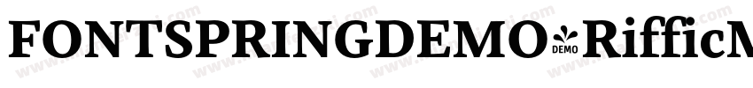 FONTSPRINGDEMO-RifficMediumBold字体转换