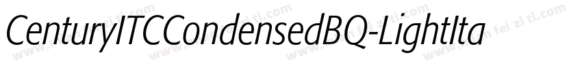 CenturyITCCondensedBQ-LightItalic字体转换