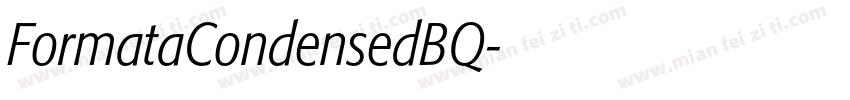 FormataCondensedBQ字体转换