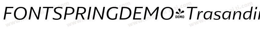 FONTSPRINGDEMO-TrasandinaBookBook字体转换